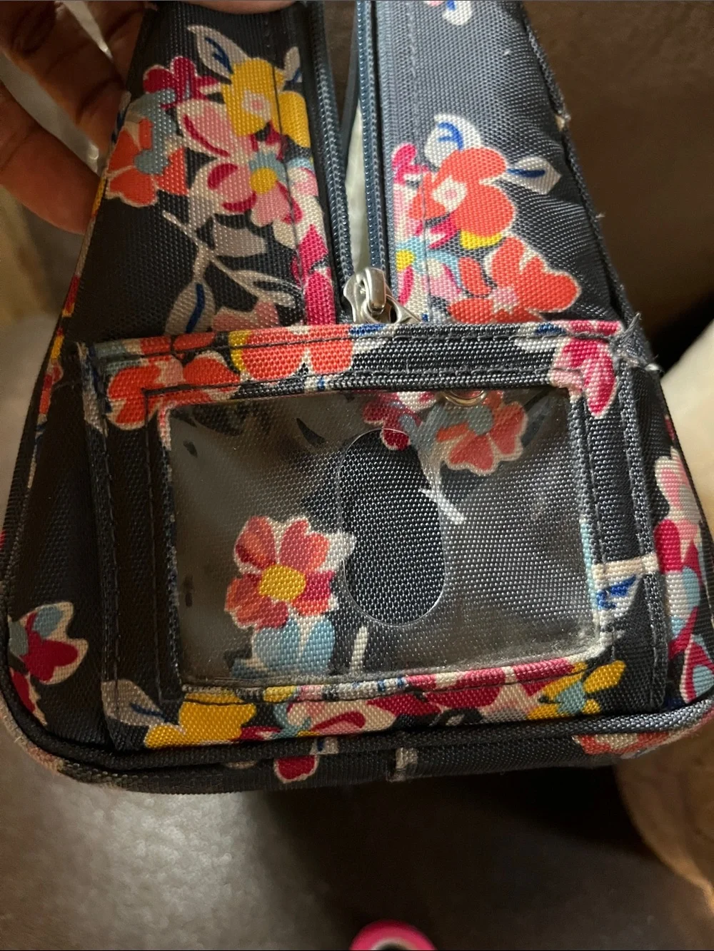 Vera Bradley Floral Tossed Posies Insulated Lunch Tote Office Back to School